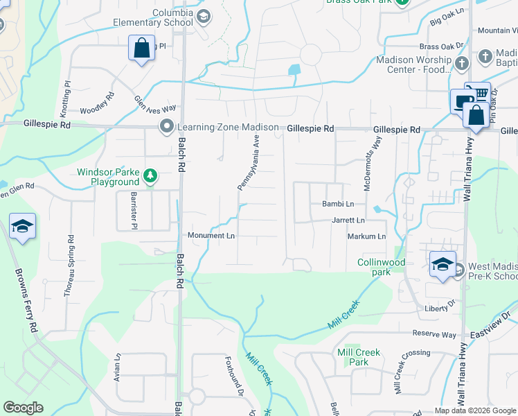 map of restaurants, bars, coffee shops, grocery stores, and more near 106 Mabscott Drive in Madison