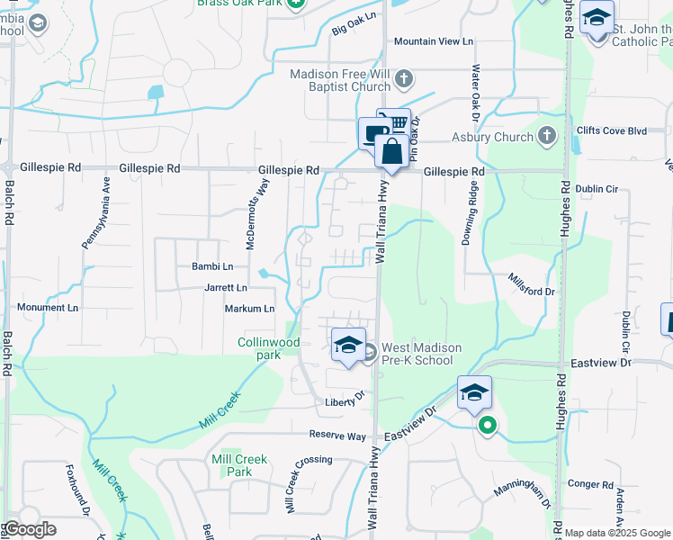 map of restaurants, bars, coffee shops, grocery stores, and more near 110 Village Lane in Madison