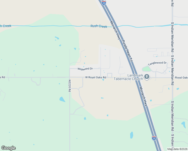map of restaurants, bars, coffee shops, grocery stores, and more near 2801 West Royal Oaks Road in Pauls Valley