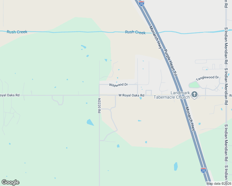 map of restaurants, bars, coffee shops, grocery stores, and more near 2809 West Royal Oaks Road in Pauls Valley