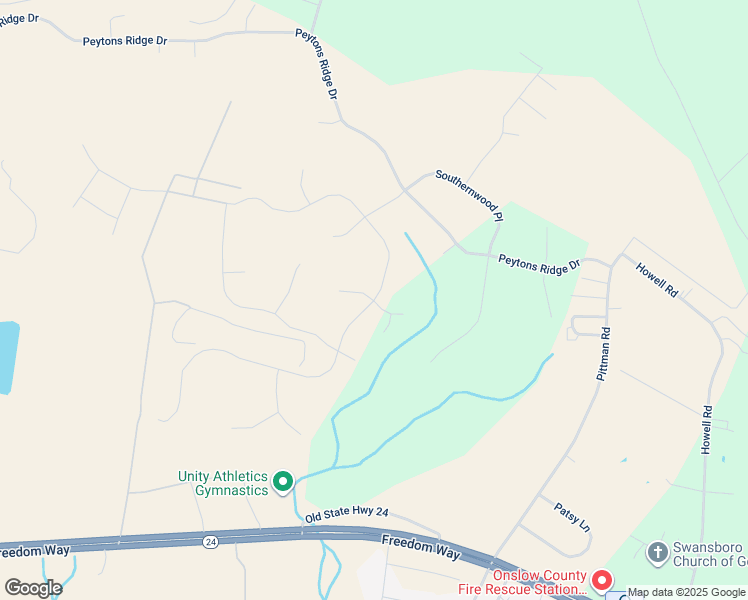 map of restaurants, bars, coffee shops, grocery stores, and more near 652 Aria Lane in Hubert