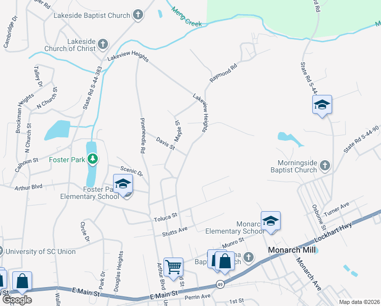 map of restaurants, bars, coffee shops, grocery stores, and more near 502 Lakeview Heights in Union