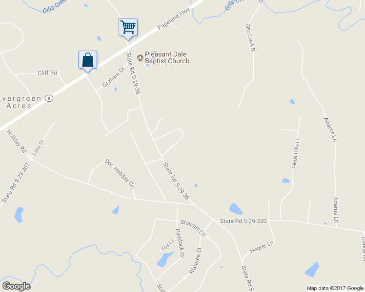 map of restaurants, bars, coffee shops, grocery stores, and more near 2691 Pleasant Dale Circle in Lancaster