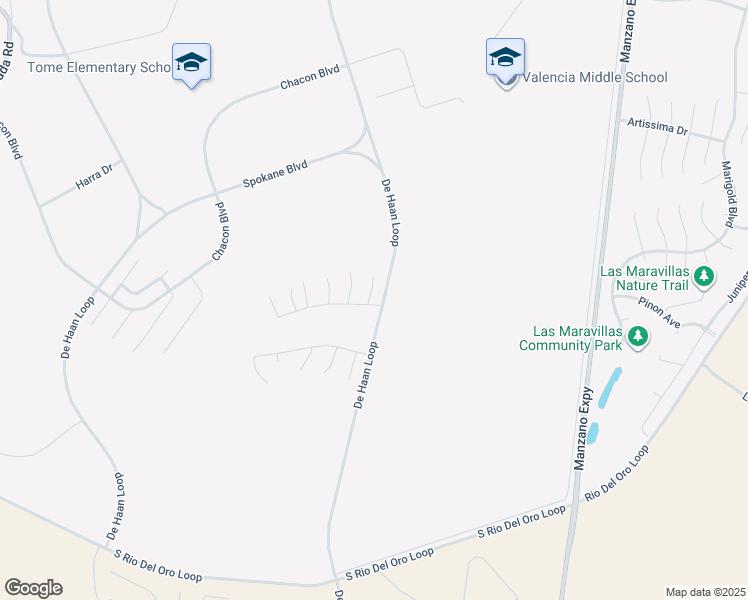 map of restaurants, bars, coffee shops, grocery stores, and more near 2 Genesis Place in Los Lunas