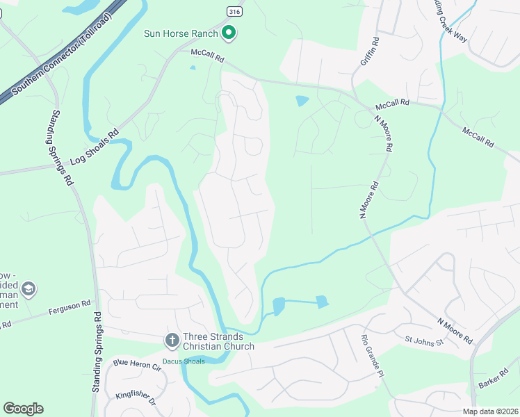 map of restaurants, bars, coffee shops, grocery stores, and more near 18 Witchita Lane in Greenville