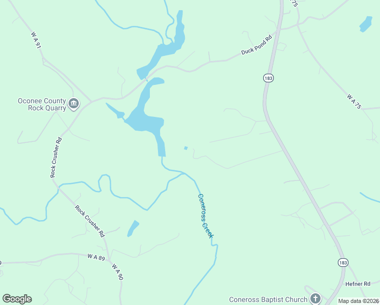 map of restaurants, bars, coffee shops, grocery stores, and more near 207 Water Works Road in Walhalla