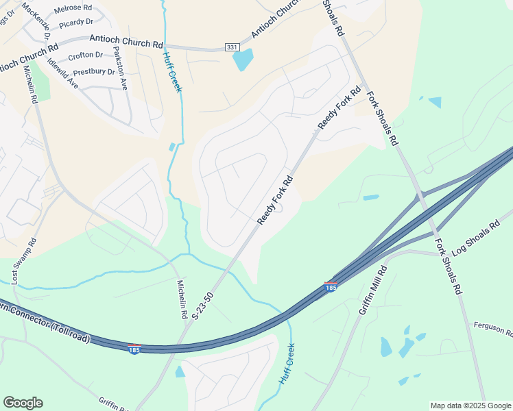 map of restaurants, bars, coffee shops, grocery stores, and more near 284 Reedy Fork Road in Greenville