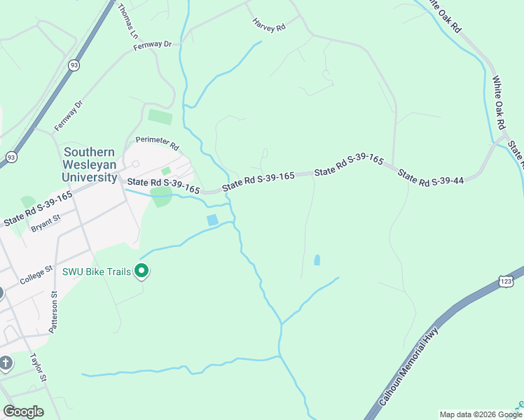 map of restaurants, bars, coffee shops, grocery stores, and more near 412 Simms School Road in Central