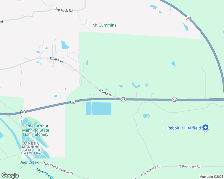 map of restaurants, bars, coffee shops, grocery stores, and more near 858 East Lake Drive in Lawton