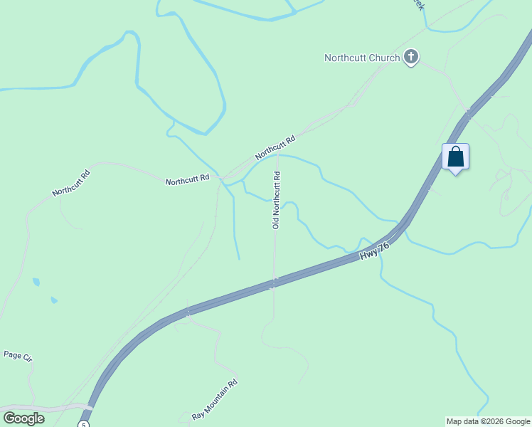 map of restaurants, bars, coffee shops, grocery stores, and more near 209 Old Northcutt Road in Ellijay