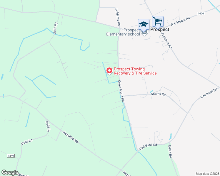 map of restaurants, bars, coffee shops, grocery stores, and more near 578 Onnie and Joe Road in Maxton