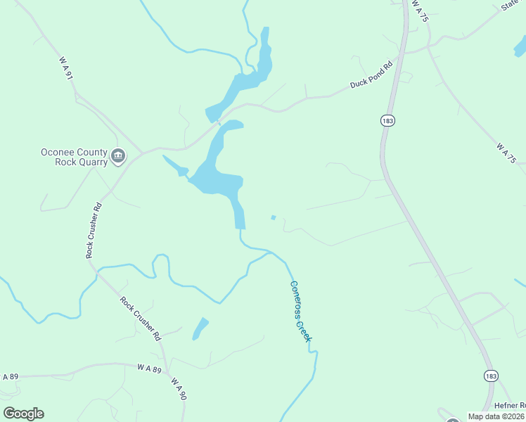 map of restaurants, bars, coffee shops, grocery stores, and more near 207 Water Works Road in Walhalla