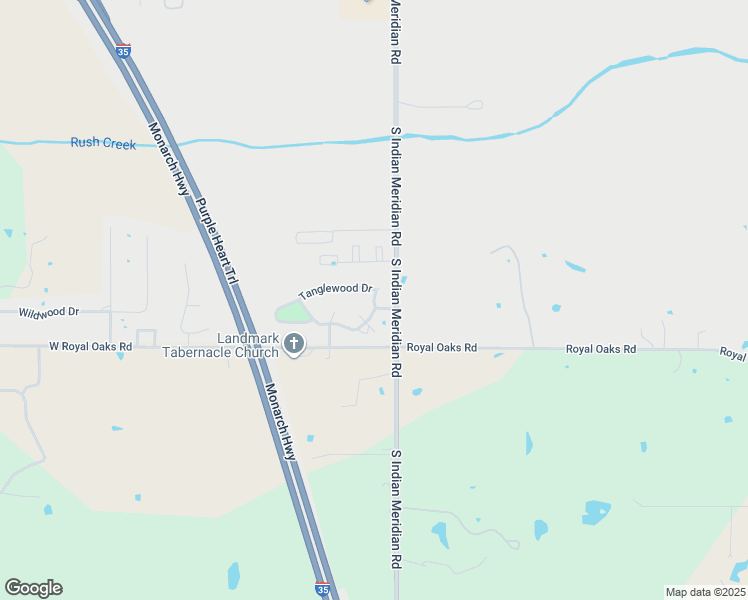 map of restaurants, bars, coffee shops, grocery stores, and more near 109 Tanglewood Drive in Pauls Valley