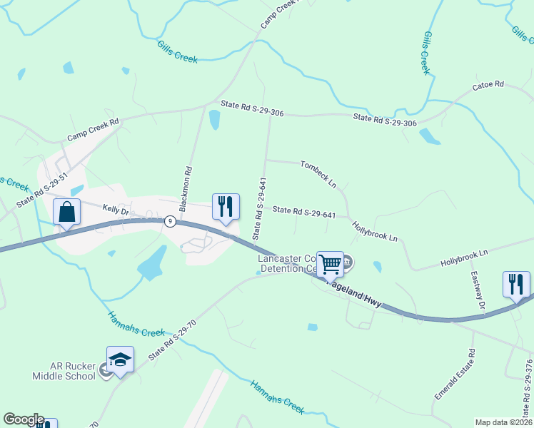 map of restaurants, bars, coffee shops, grocery stores, and more near 1062 Garnette Road in Lancaster