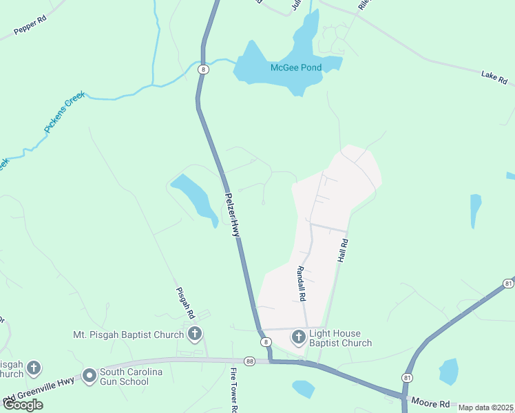 map of restaurants, bars, coffee shops, grocery stores, and more near 108 C-2-117D in Easley