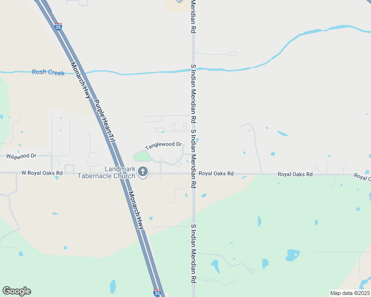 map of restaurants, bars, coffee shops, grocery stores, and more near 109 Tanglewood Drive in Pauls Valley