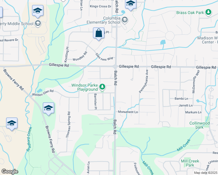 map of restaurants, bars, coffee shops, grocery stores, and more near 105 Duchess Drive in Madison