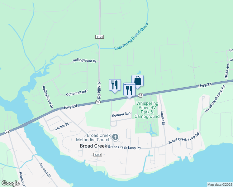 map of restaurants, bars, coffee shops, grocery stores, and more near 200 Redwood Dr in Newport