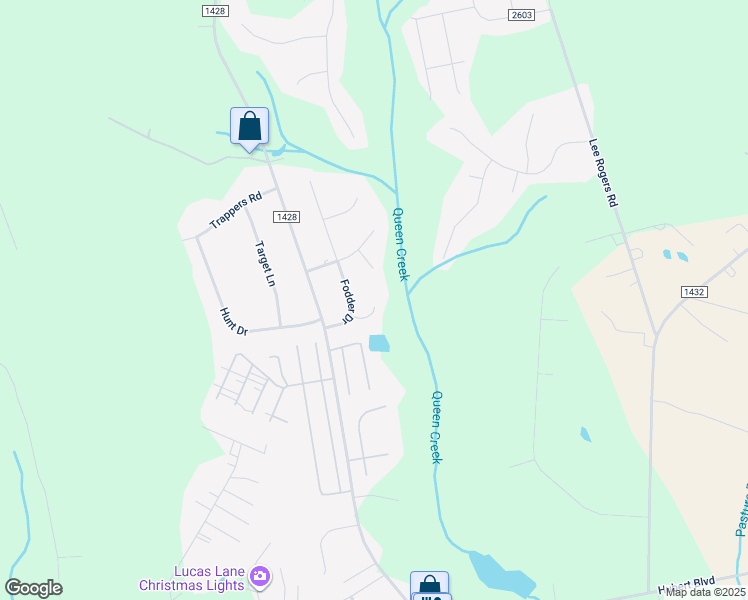 map of restaurants, bars, coffee shops, grocery stores, and more near 207 Hominy Court in Hubert