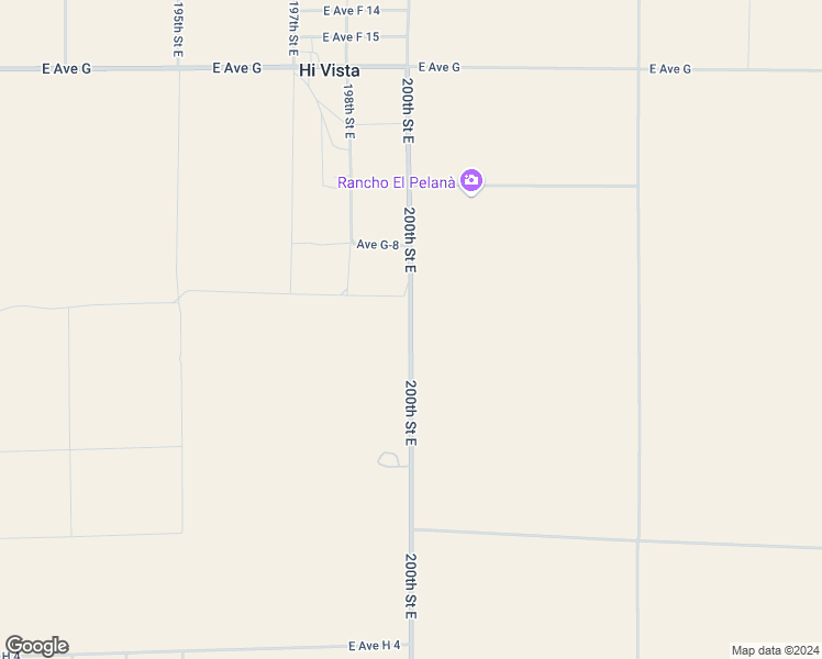 map of restaurants, bars, coffee shops, grocery stores, and more near 200th Street East in Lancaster