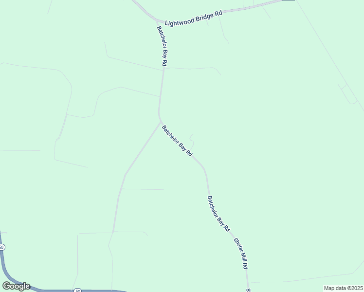 map of restaurants, bars, coffee shops, grocery stores, and more near Batchelor Bay Road in Duplin County