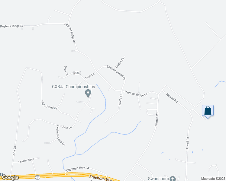 map of restaurants, bars, coffee shops, grocery stores, and more near 117 Peytons Ridge Drive in Hubert