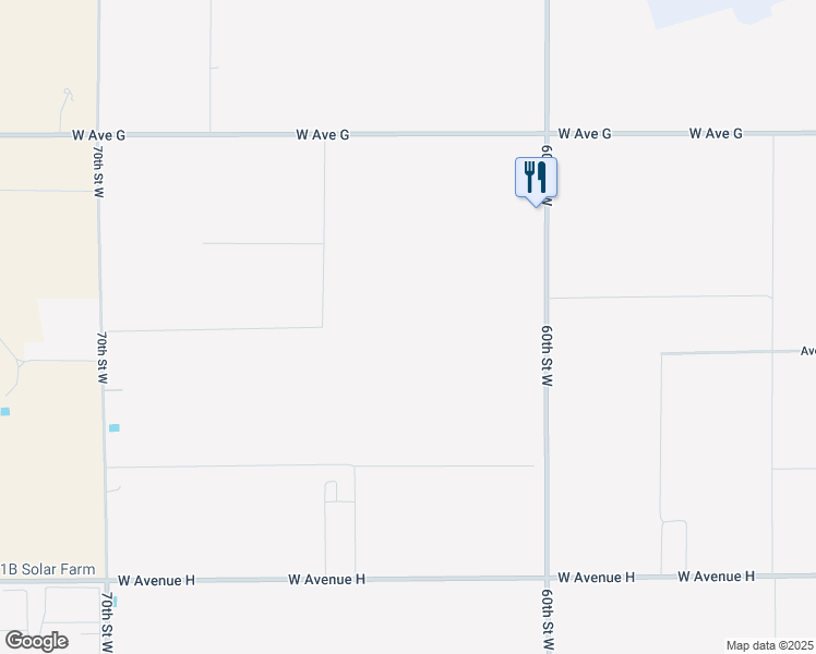 map of restaurants, bars, coffee shops, grocery stores, and more near Avenue G-6 in Lancaster