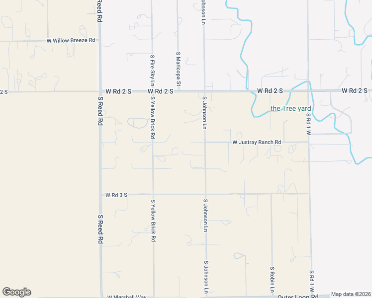 map of restaurants, bars, coffee shops, grocery stores, and more near 1250 South Johnson Lane in Chino Valley