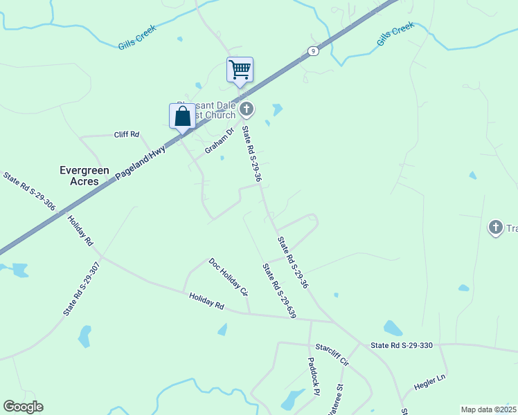 map of restaurants, bars, coffee shops, grocery stores, and more near 375 South Potter Road in Lancaster