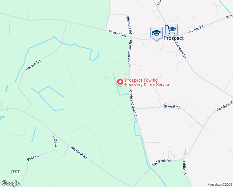 map of restaurants, bars, coffee shops, grocery stores, and more near 578 Onnie and Joe Road in Maxton