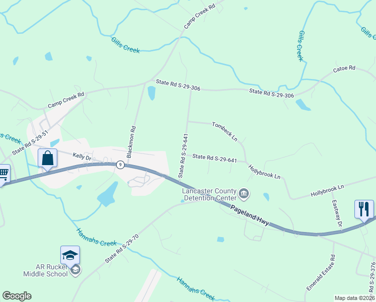 map of restaurants, bars, coffee shops, grocery stores, and more near 1062 Garnette Road in Lancaster