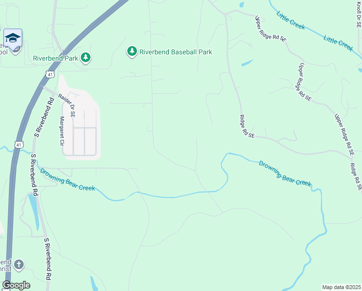 map of restaurants, bars, coffee shops, grocery stores, and more near 2039 Collins Road Southeast in Dalton