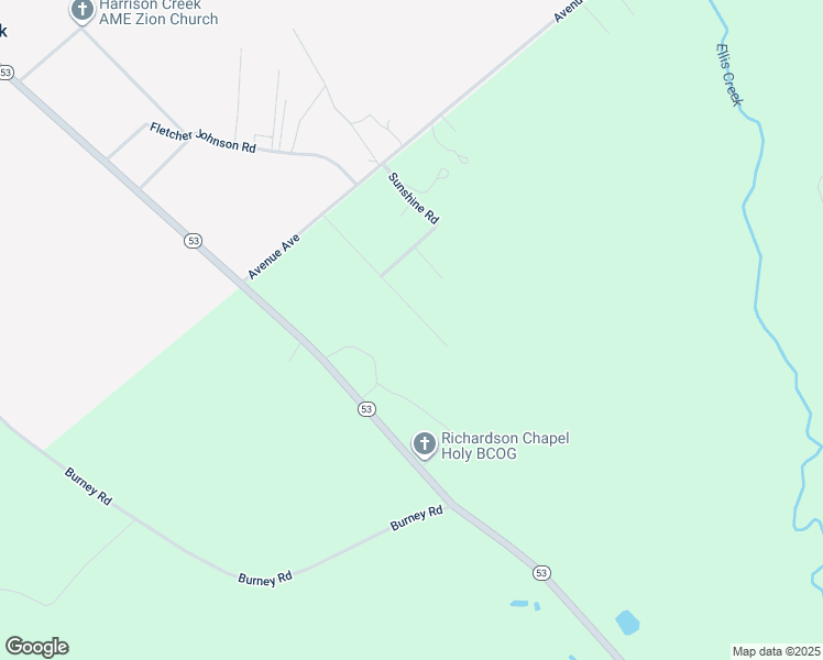 map of restaurants, bars, coffee shops, grocery stores, and more near 272 Community Road in White Oak