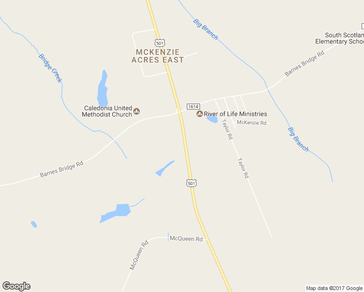 map of restaurants, bars, coffee shops, grocery stores, and more near 10880 Johns Road in Laurinburg
