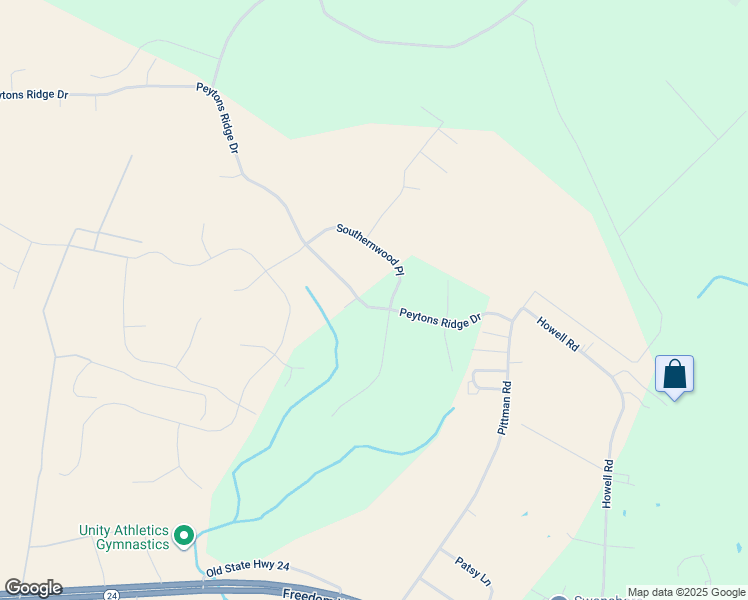 map of restaurants, bars, coffee shops, grocery stores, and more near Peytons Ridge Drive in Hubert