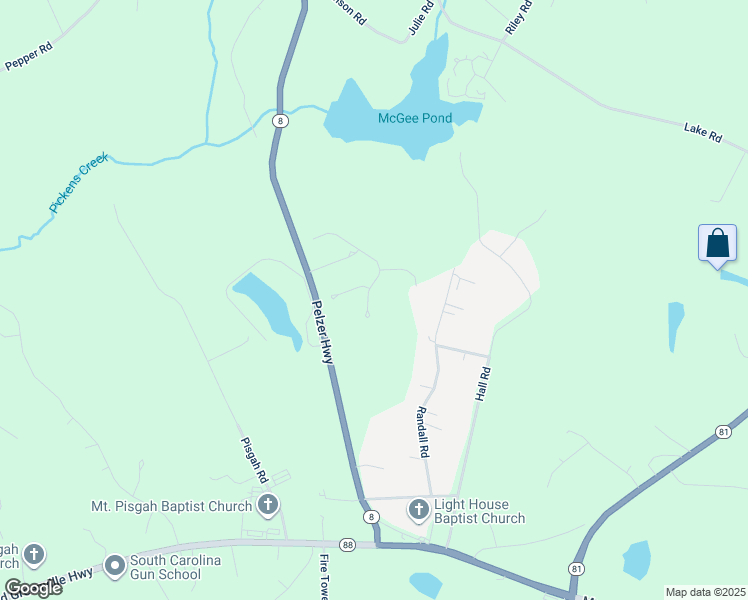 map of restaurants, bars, coffee shops, grocery stores, and more near 108 C-2-117D in Easley