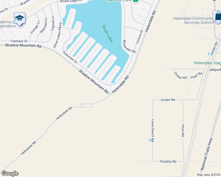 map of restaurants, bars, coffee shops, grocery stores, and more near 26162 Balboa Court in Helendale