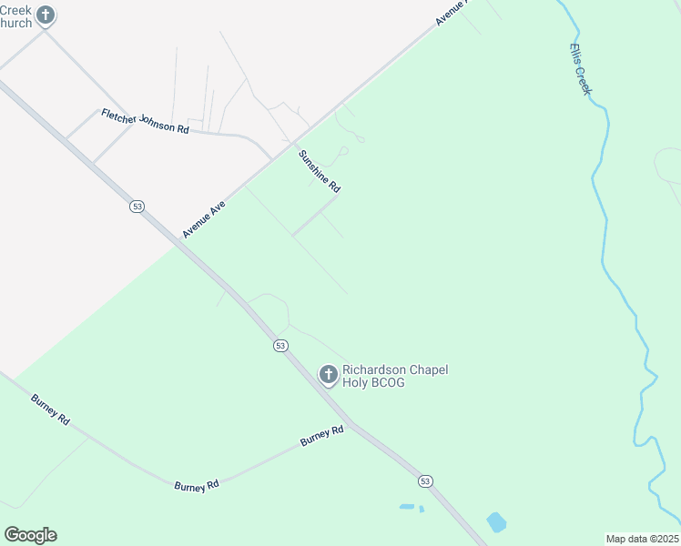 map of restaurants, bars, coffee shops, grocery stores, and more near 301 Community Road in White Oak
