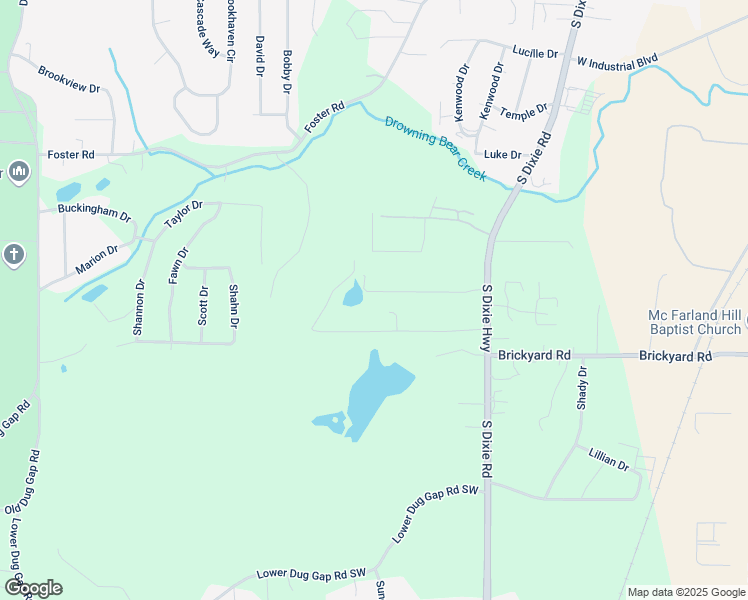 map of restaurants, bars, coffee shops, grocery stores, and more near 381 Ed Way in Dalton