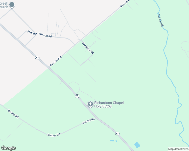 map of restaurants, bars, coffee shops, grocery stores, and more near 301 Community Road in White Oak