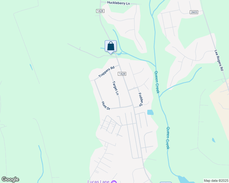 map of restaurants, bars, coffee shops, grocery stores, and more near 211 Target Lane in Hubert