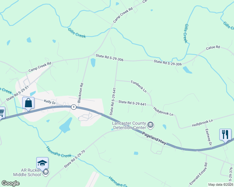 map of restaurants, bars, coffee shops, grocery stores, and more near 1080 Garnette Road in Lancaster