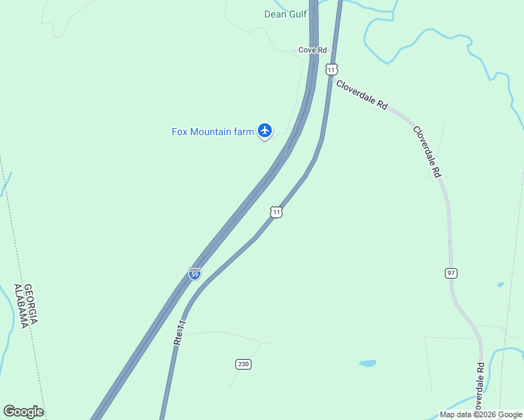 map of restaurants, bars, coffee shops, grocery stores, and more near 1629 U.S. 11 in Rising Fawn