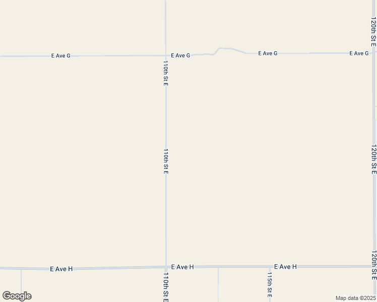 map of restaurants, bars, coffee shops, grocery stores, and more near 110th Street East in Lancaster