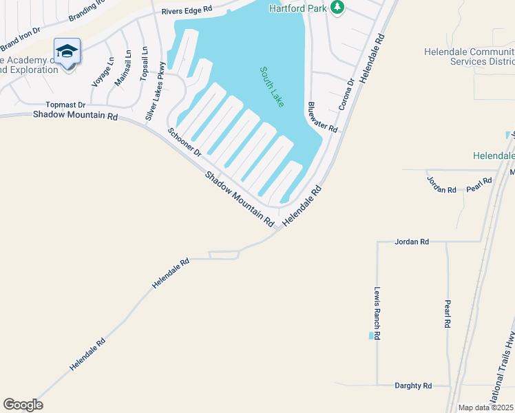 map of restaurants, bars, coffee shops, grocery stores, and more near 14543 Schooner Drive in Helendale
