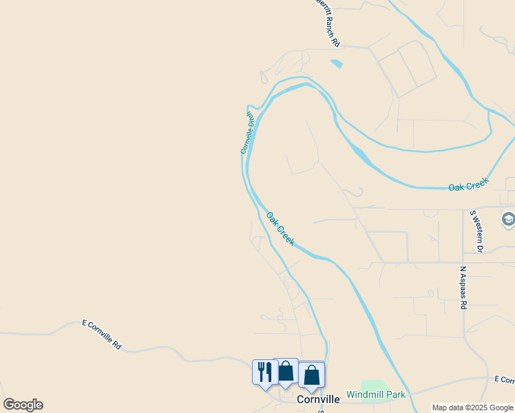 map of restaurants, bars, coffee shops, grocery stores, and more near 675 Sheepshead Crossing Road in Cornville
