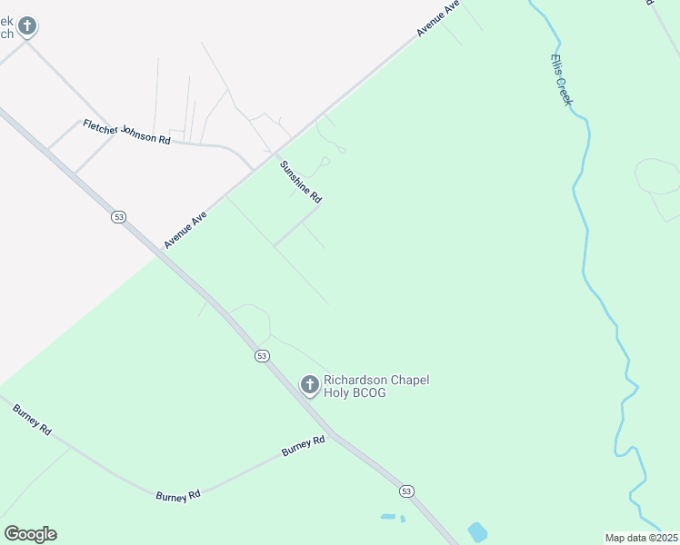 map of restaurants, bars, coffee shops, grocery stores, and more near Community Road in White Oak