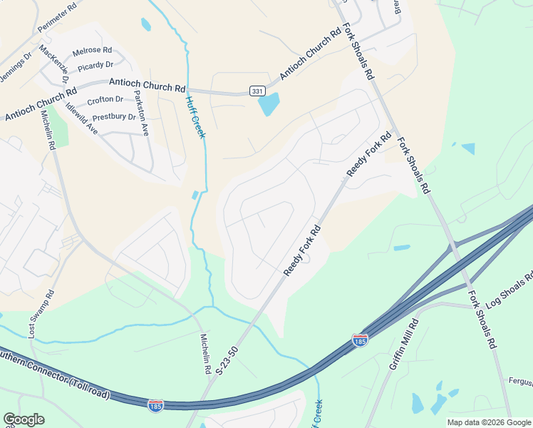map of restaurants, bars, coffee shops, grocery stores, and more near 273 Reedy Fork Road in Greenville