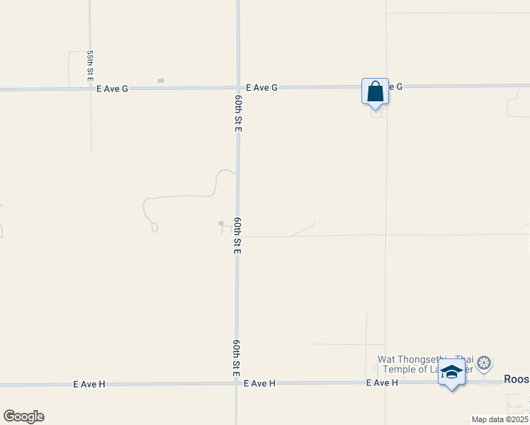 map of restaurants, bars, coffee shops, grocery stores, and more near 26 East Avenue G in Lancaster