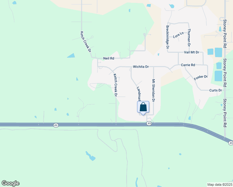 map of restaurants, bars, coffee shops, grocery stores, and more near 221 Ketch Creek Drive in Lawton